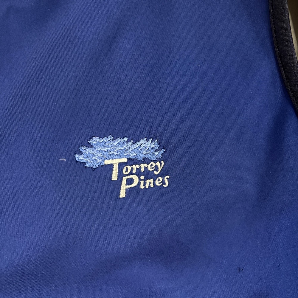 RLX Ralph Lauren Vest Mens Medium Full Zip Torrey Pines Golf Performance Blue - Picture 2 of 9